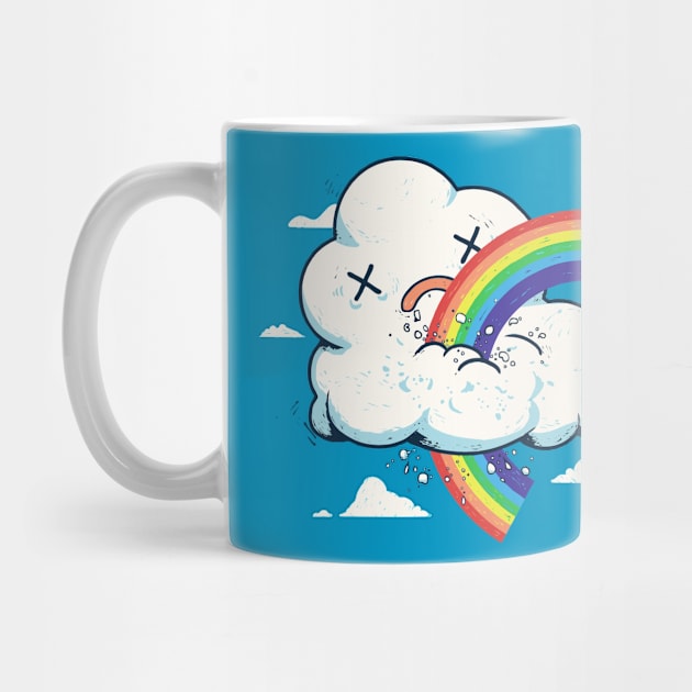 Cloud Hates Rainbow T Shirt by RonanLynam